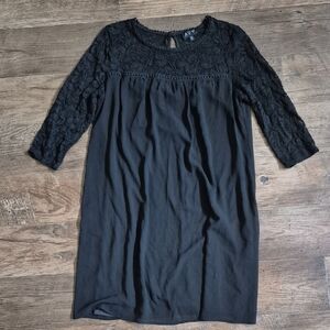 AUW Black Lace Mini Dress